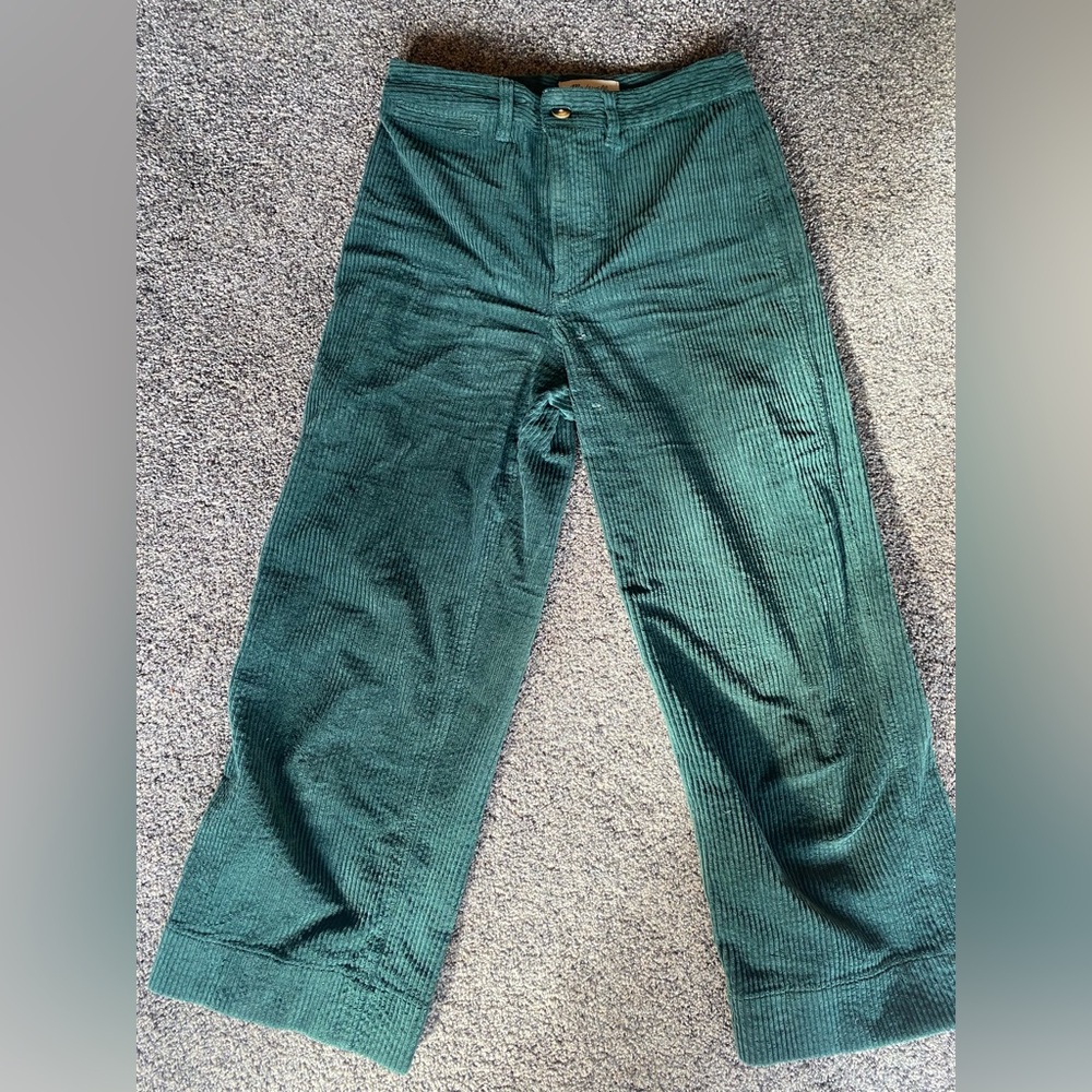 Madewell Emmet Corduroy Wide Leg Crop Pants